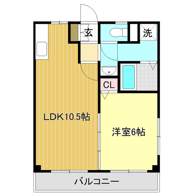 NEO HARIMAYA(1LDK/3階)の間取り写真