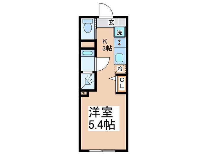 LE REPOS 豊玉(1K/2階)の間取り写真