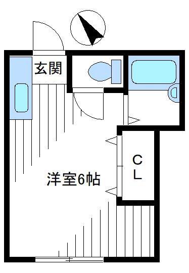 コーポ神宮(ワンルーム/1階)の間取り写真