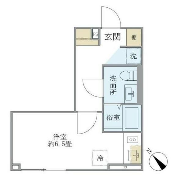 EXAM AKASAKA エクサムアカサカ(ワンルーム/1階)の間取り写真