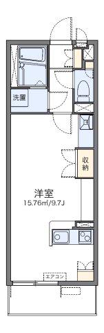 レオネクスト中川III(ワンルーム/2階)の間取り写真