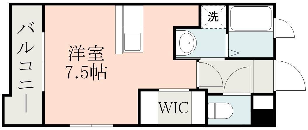 LAZONA(ワンルーム/3階)の間取り写真