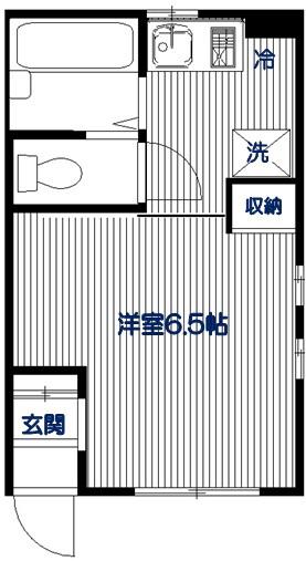 グランスリー泉(1K/1階)の間取り写真