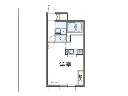 レオネクストエアル(1K/1階)の間取り写真