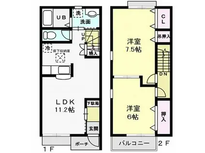 FAMILIA II(2LDK/1階)の間取り写真