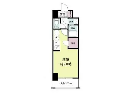 アプリーレ元町ウエスト(ワンルーム/2階)の間取り写真