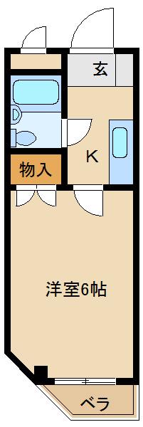 ジョイフル新大阪(1K/3階)の間取り写真