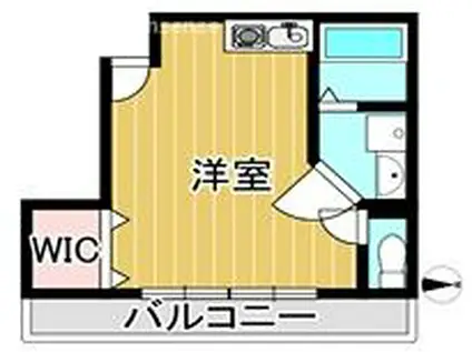 謙徳ビル(ワンルーム/2階)の間取り写真