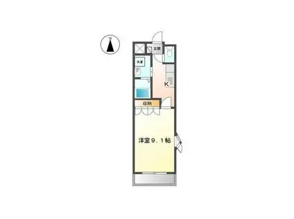 サニーコーポ(1K/1階)の間取り写真