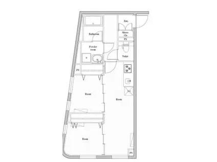 エディット文京千石2(2LDK/2階)の間取り写真