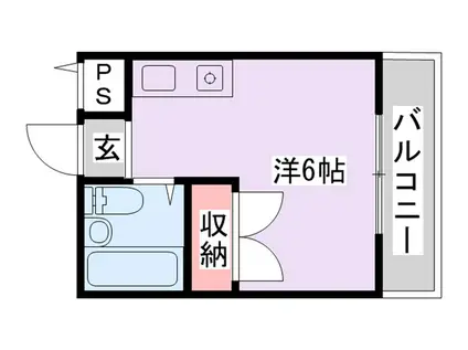 フェアリー枚方(ワンルーム/5階)の間取り写真