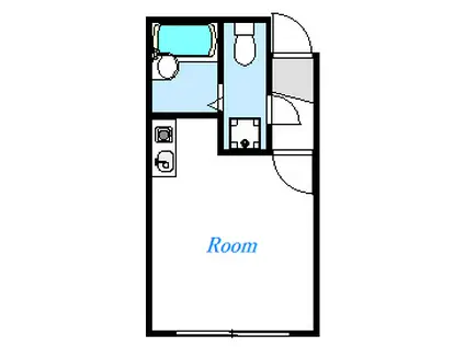 レントハウスフッサ860(ワンルーム/1階)の間取り写真