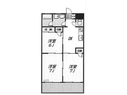 LEVANT(3DK/1階)の間取り写真