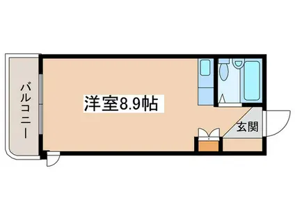 ソシエ山鼻(ワンルーム/4階)の間取り写真