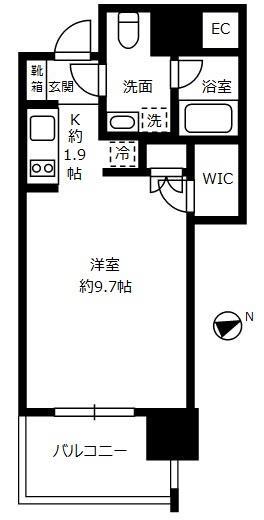 THE ROPPONGI TOKYO SUPERIOR RESIDEN(1K/5階)の間取り写真