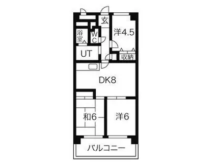 あおいマンション(3LDK/3階)の間取り写真