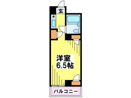 PRIMO(ワンルーム/2階)の間取り写真