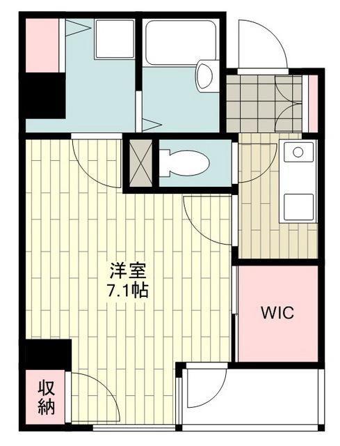 アルカンシェル新横浜(1K/8階)の間取り写真