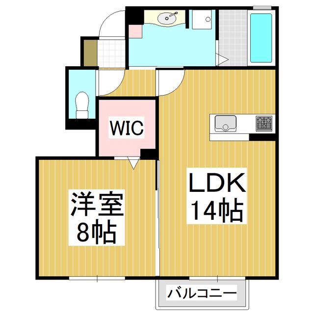 D-ROOM 京和(1LDK/1階)の間取り写真