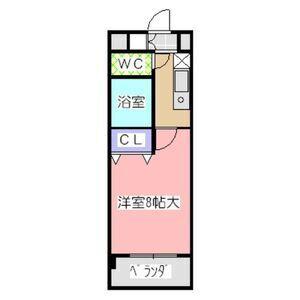 マーブルクレスト五軒家(1K/3階)の間取り写真