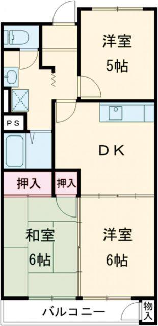 ダイユーマンション(3DK/3階)の間取り写真