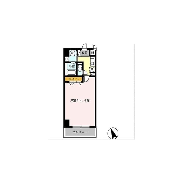 D-ROOMグリーンハイツ北口(ワンルーム/7階)の間取り写真