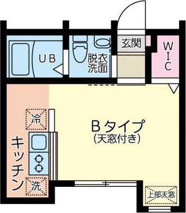 セレーナ幕張(1K/1階)の間取り写真