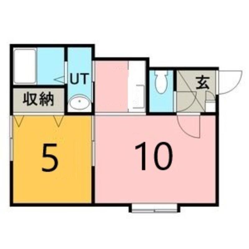 ハウスオブマーキスIII(1LDK/2階)の間取り写真