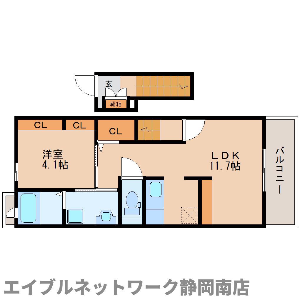 ヴィオラ(1LDK/2階)の間取り写真