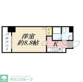 GRANPASEO高円寺南(1K/2階)の間取り写真