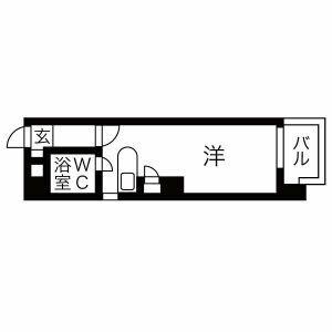 リアライズ鶴舞南II(1K/5階)の間取り写真
