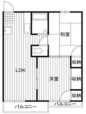 ピアスメゾン(2LDK/1階)の間取り写真