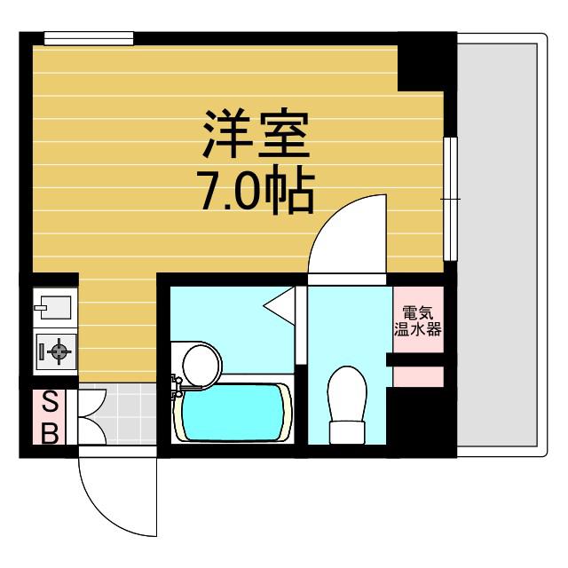 東三国エンシンビル(1K/5階)の間取り写真