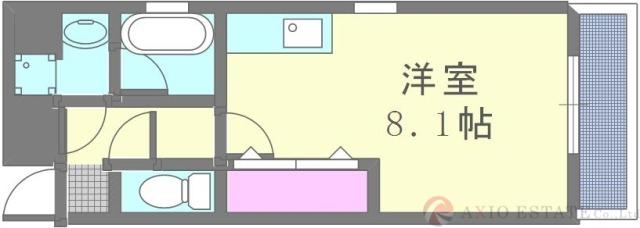 アーデン江坂II(ワンルーム/10階)の間取り写真