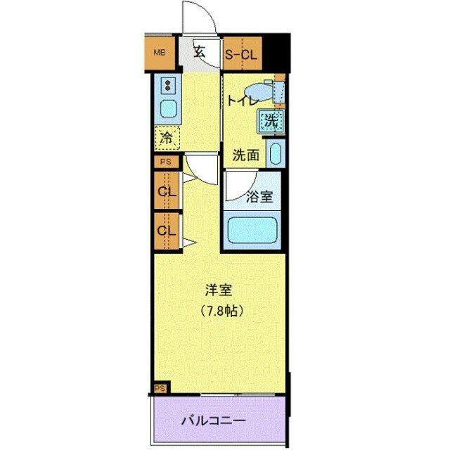 AXAS池袋RESIDENCE(1K/4階)の間取り写真