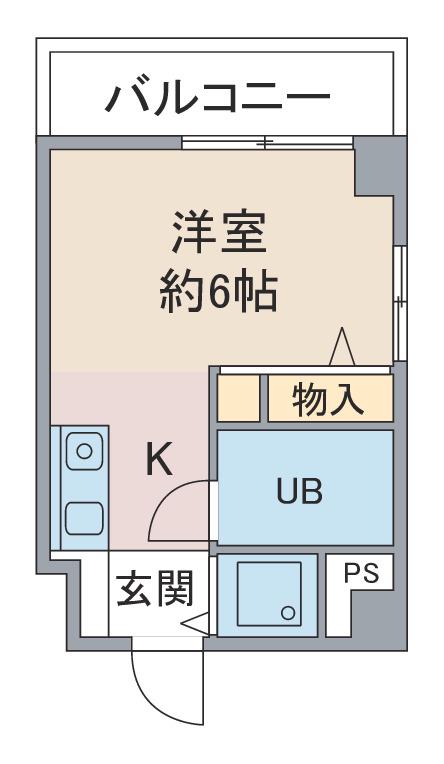 アネックス春日野(ワンルーム/5階)の間取り写真