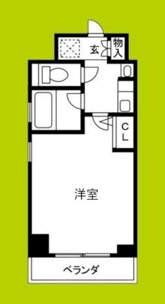 エスリード同心第3(1K/2階)の間取り写真