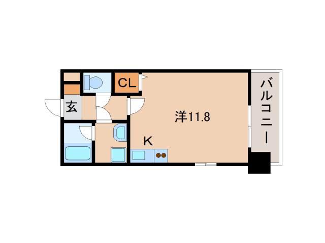 RAFFLS(ワンルーム/7階)の間取り写真