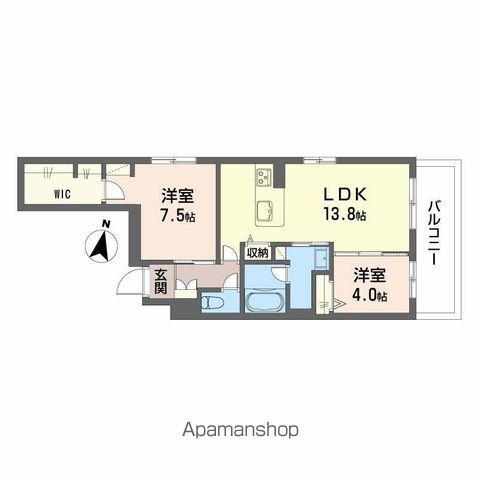 シャーメゾン セレーノ ベフ(2LDK/3階)の間取り写真