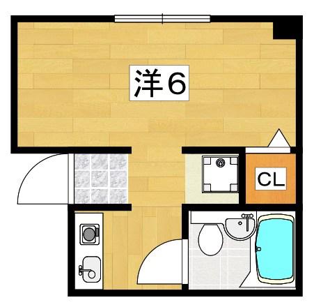 NEWSTORKAPARTMENT禁野本町(1K/3階)の間取り写真