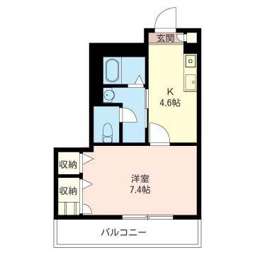 パラッシオ アルチェ(1K/3階)の間取り写真
