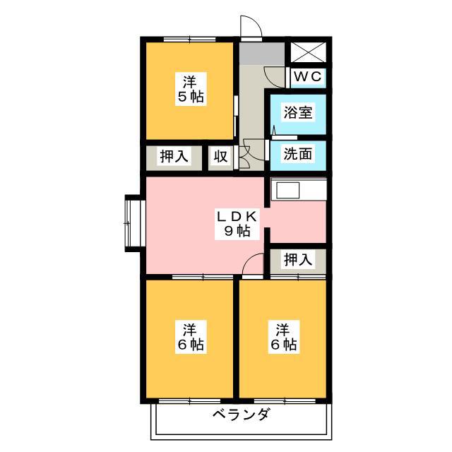 GRAND PA RISE(3LDK/5階)の間取り写真