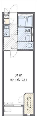 ミランダグリーンステージ八景(1K/2階)の間取り写真