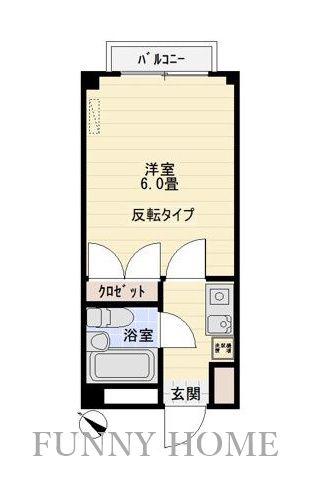 ユーコート千歳台(1K/3階)の間取り写真