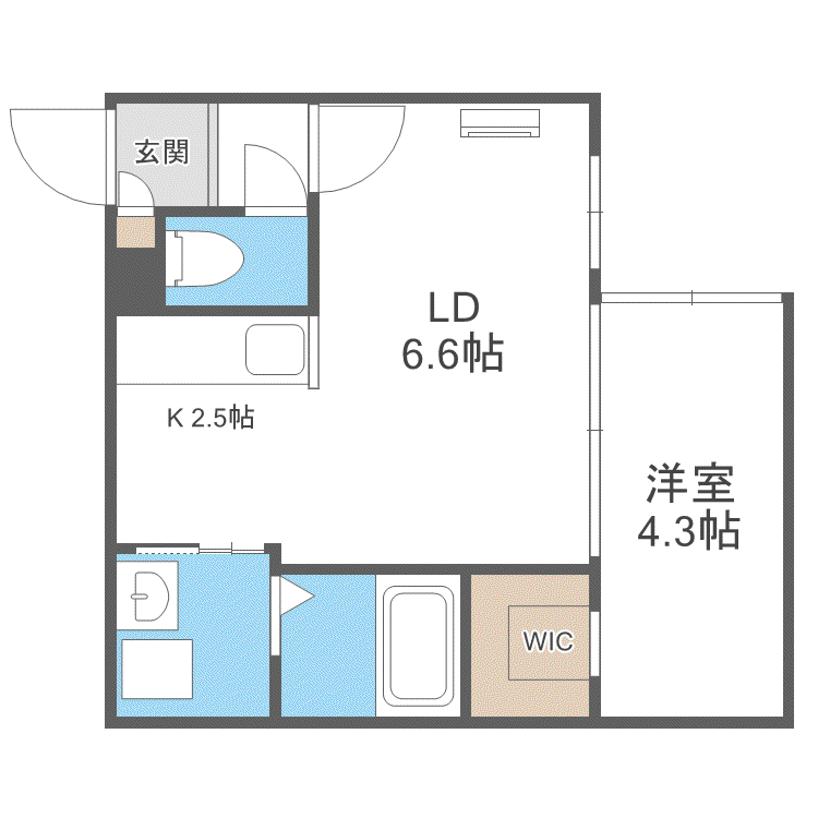 REN FAULT N22(1LDK/3階)の間取り写真