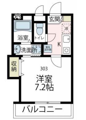 CHERRY HOUSEIII(1K/1階)の間取り写真