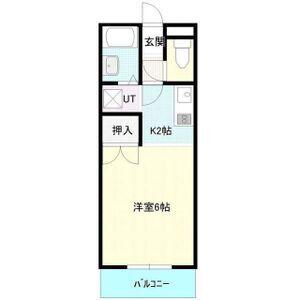 エルム156(1K/5階)の間取り写真