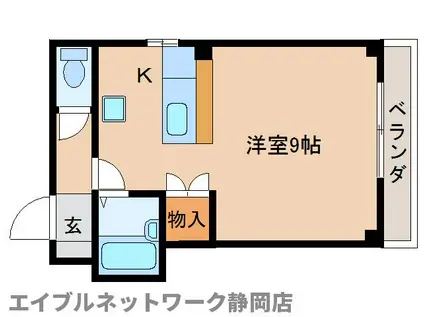 ヴェルデカーサ(ワンルーム/2階)の間取り写真