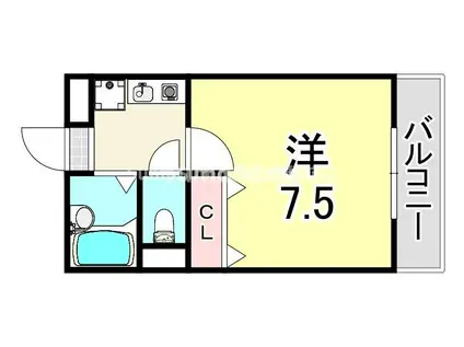 レオパレスみその(1K/3階)の間取り写真