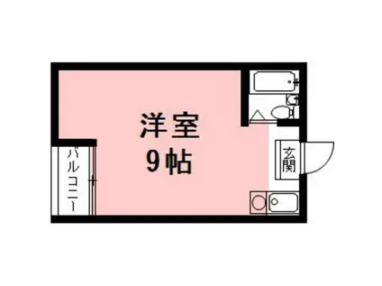 ホリックスピア(ワンルーム/4階)の間取り写真